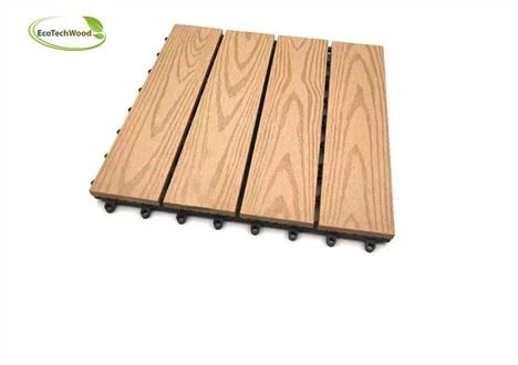 Mete-rezistans ki ba antretyen WPC konpoze DeckTile
